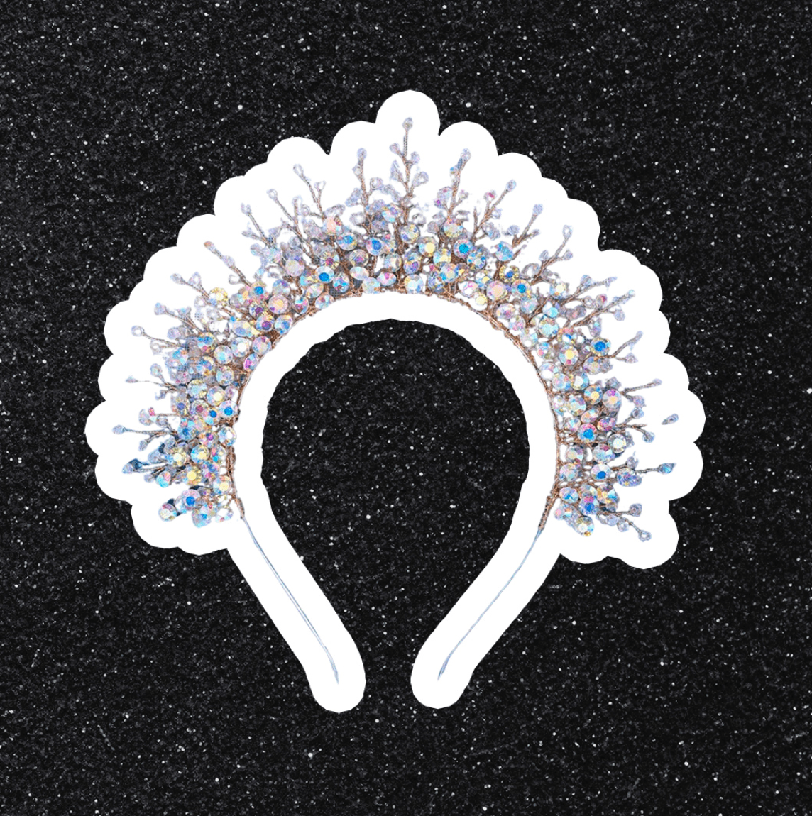 Diadema Gemas y Perlas